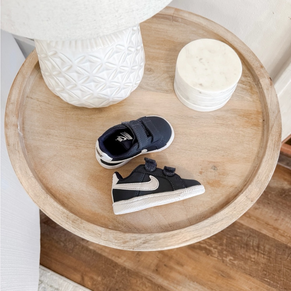 Nike Toddler Sneakers Velcro (Dark Blue + White)